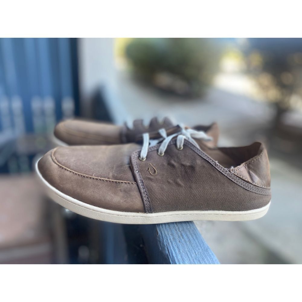 Olukai Men's Nohea Lace Mesh Brown Sz 9.5